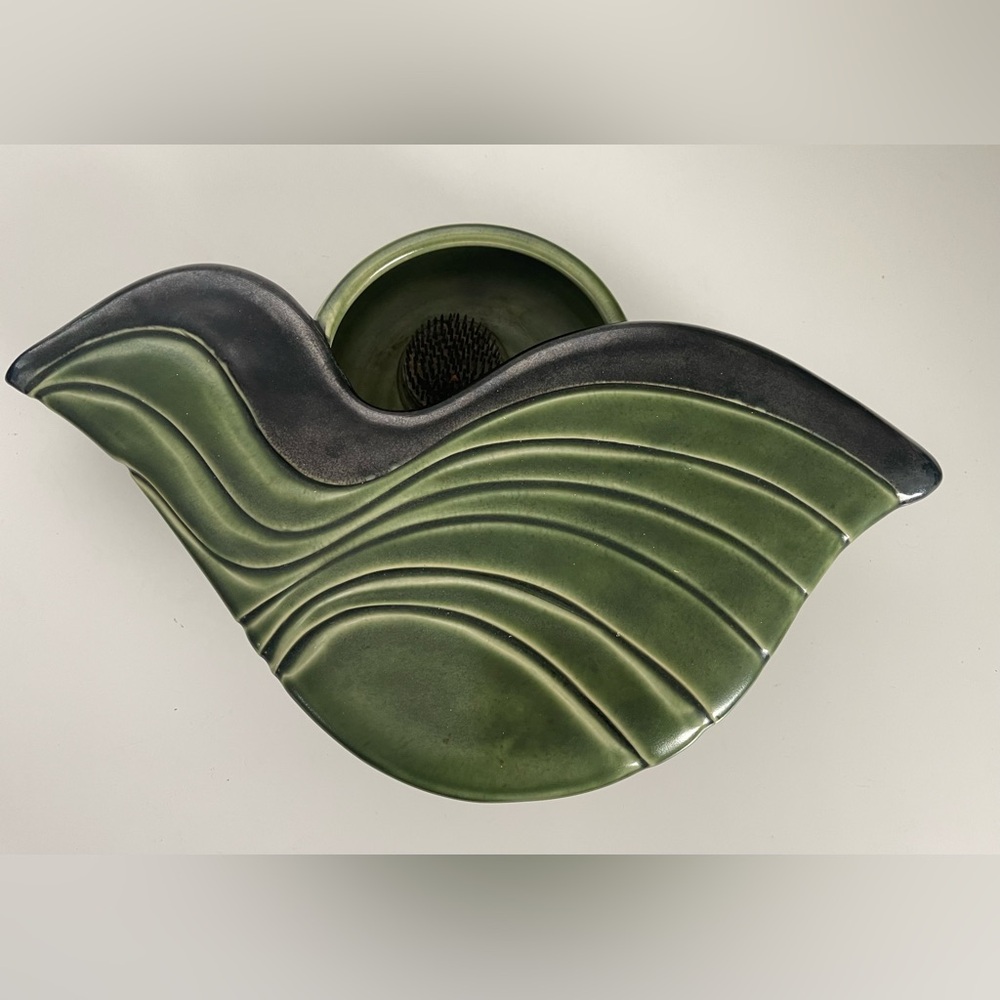 Peter Jansons Pottery PEI Canada Hand Thrown Ikebana Flower Vase Signed